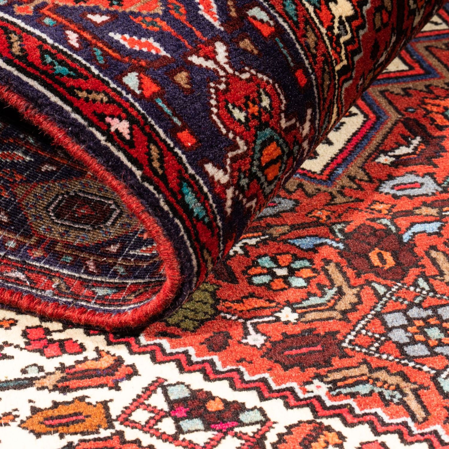 Perserteppich - Nomadic - 160 x 100 cm - rot