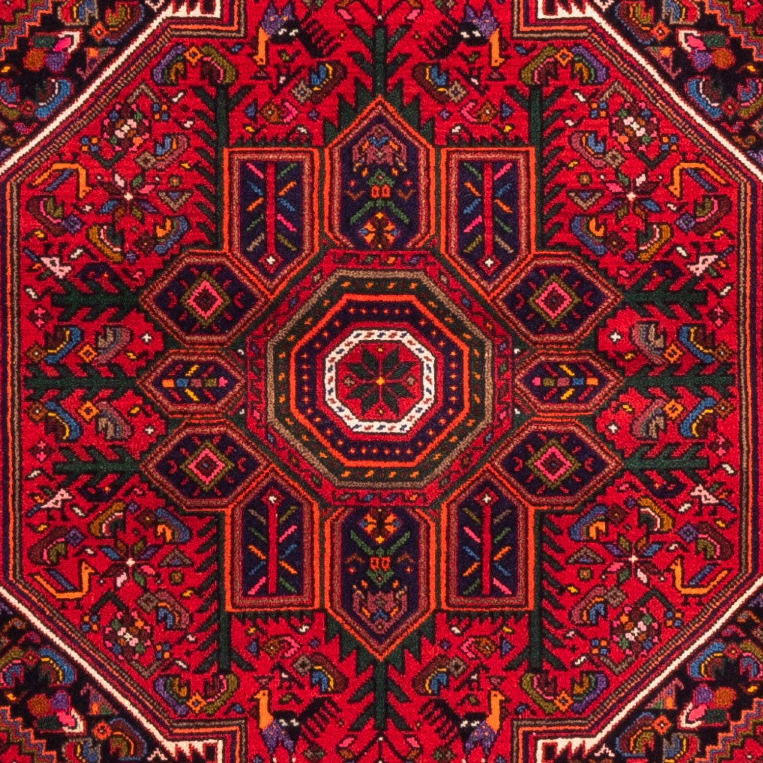 Perserteppich - Nomadic - 144 x 100 cm - rot