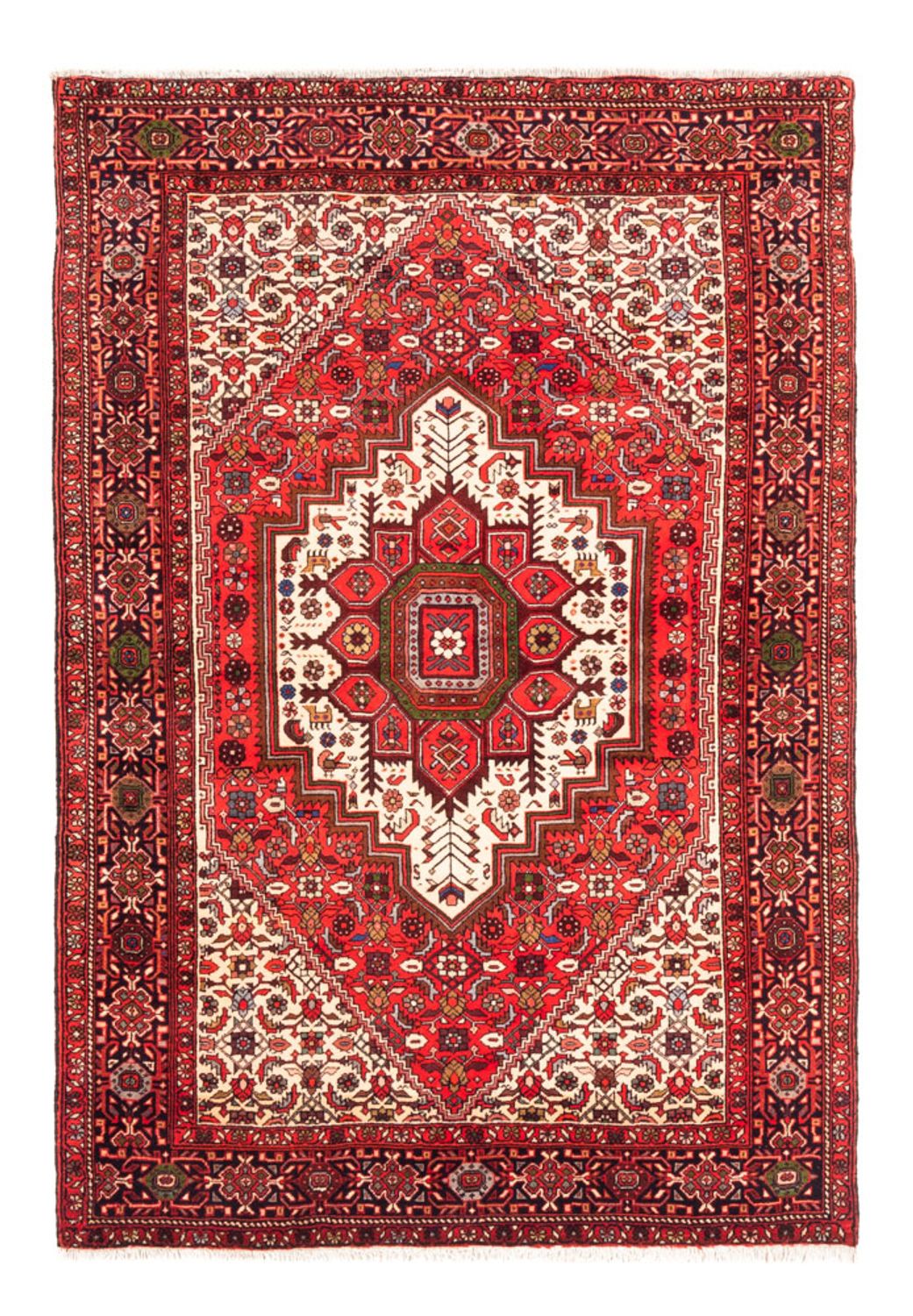 Perserteppich - Nomadic - 147 x 100 cm - rot