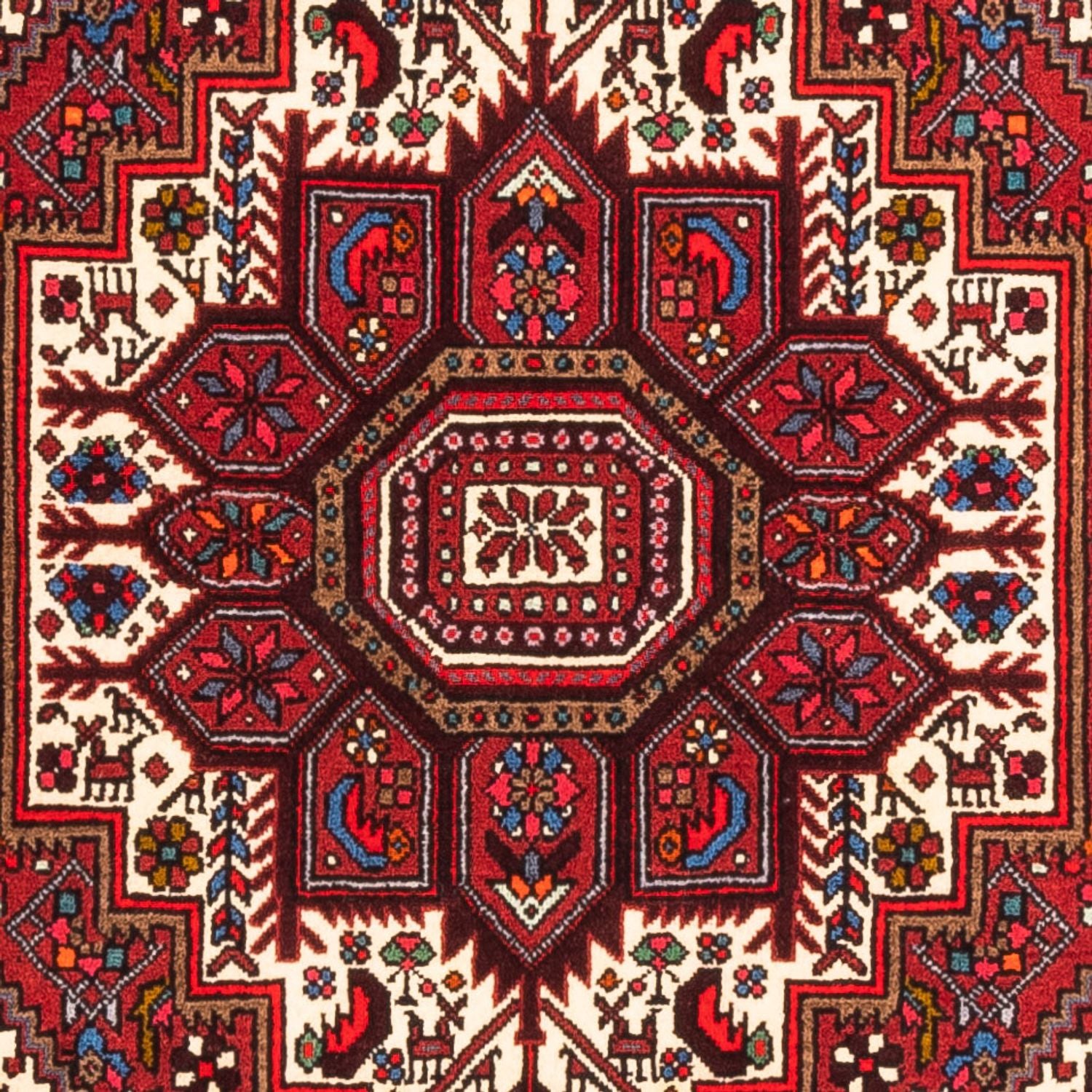 Perserteppich - Nomadic - 150 x 98 cm - rot