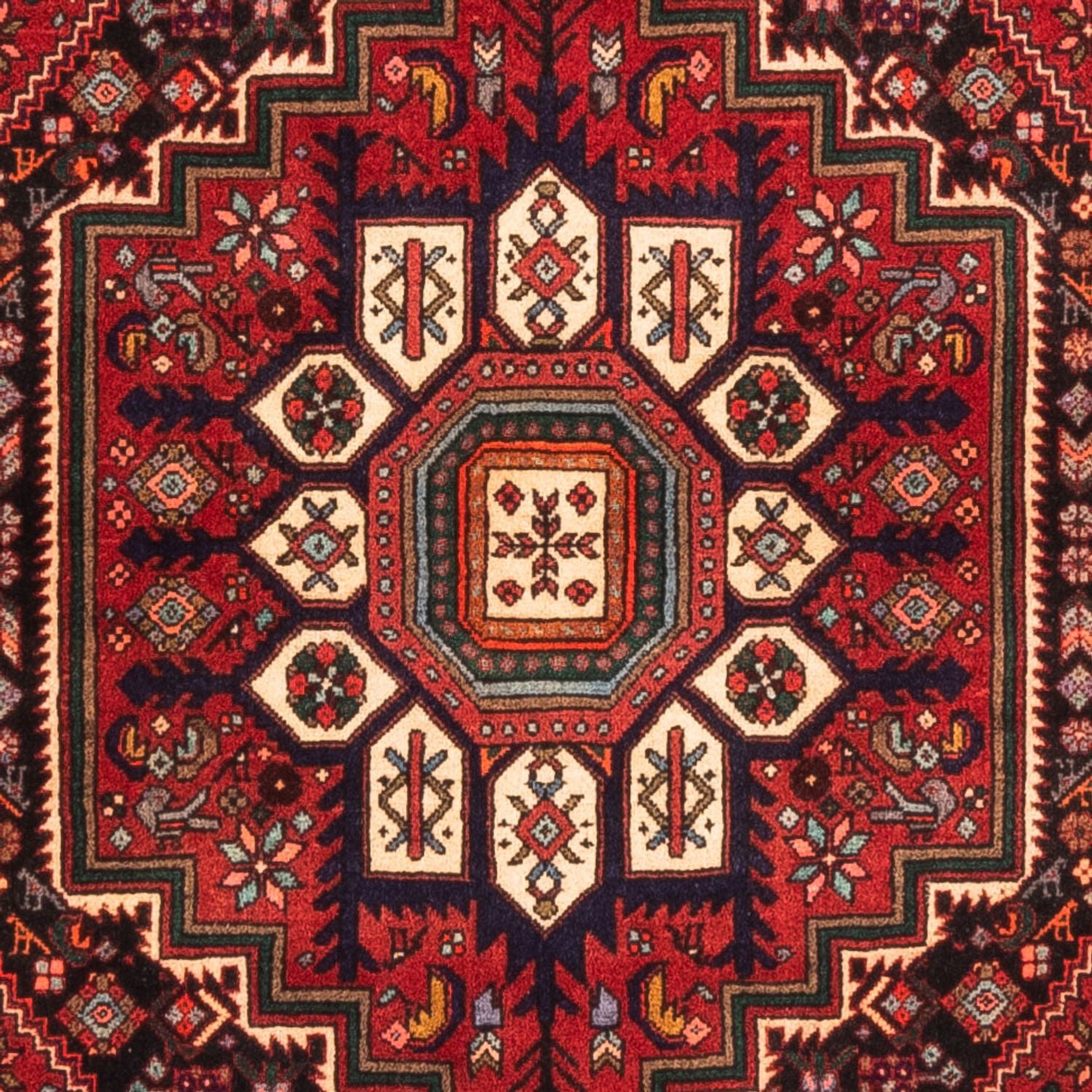 Perserteppich - Nomadic - 152 x 100 cm - rot