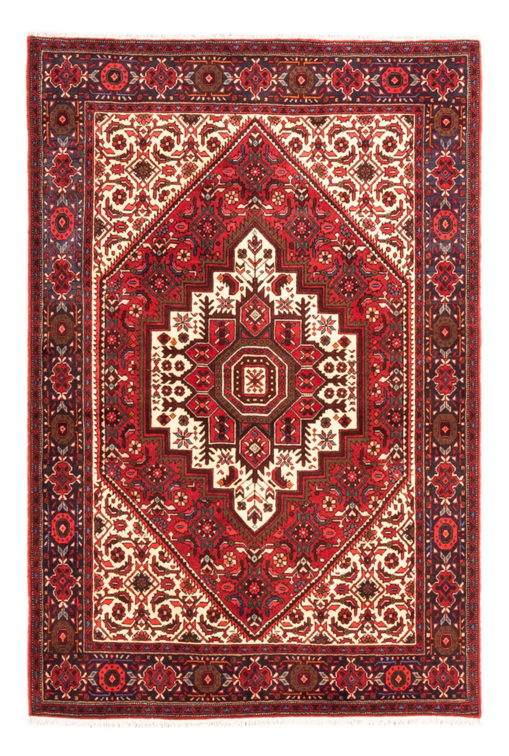 Perserteppich - Nomadic - 148 x 100 cm - rot