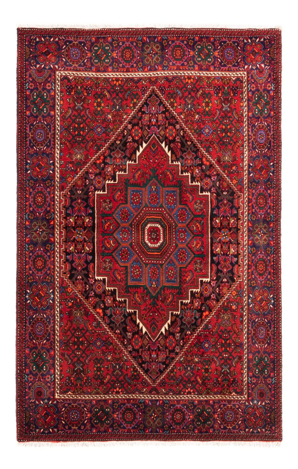 Perserteppich - Nomadic - 155 x 102 cm - rot