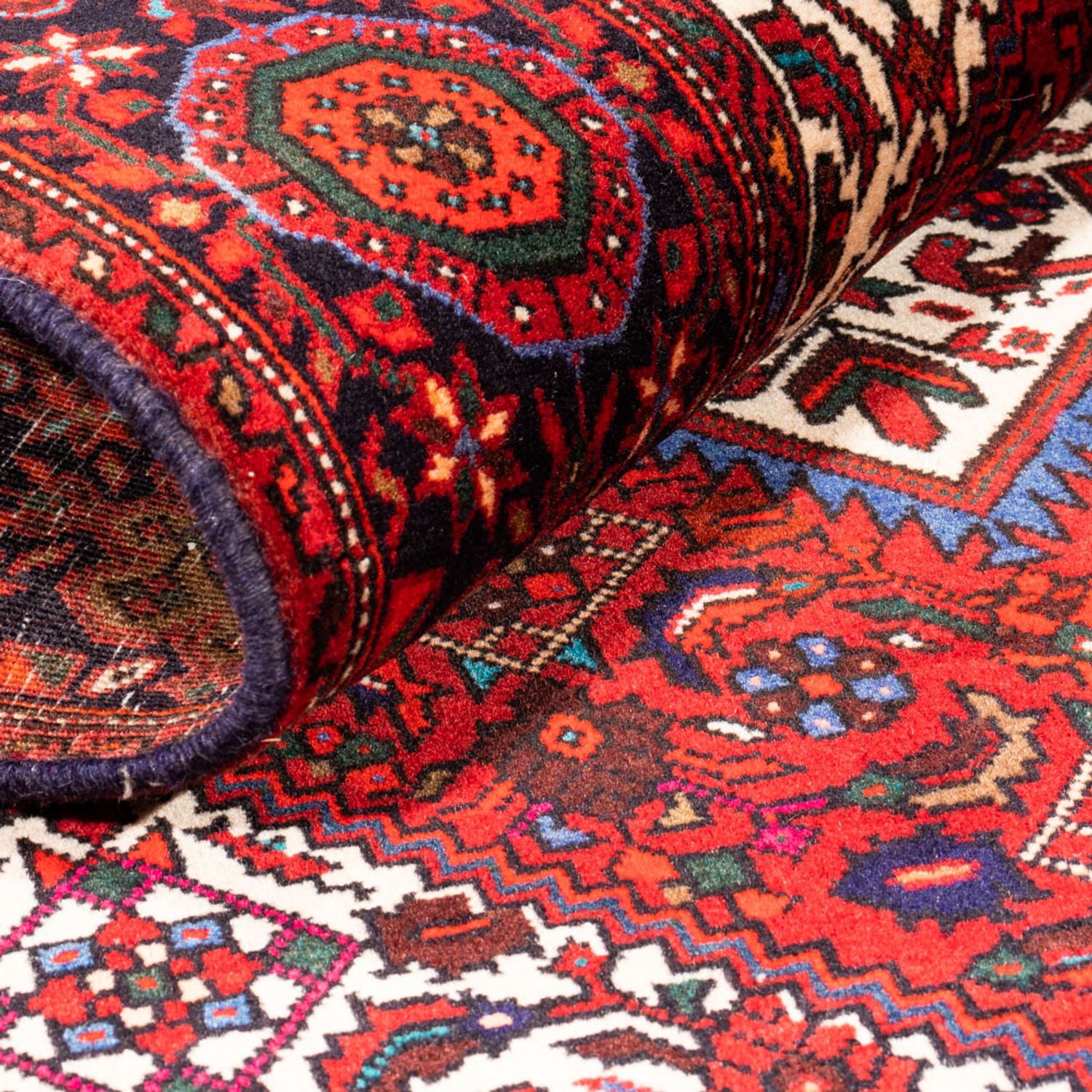 Perserteppich - Nomadic - 156 x 103 cm - rot