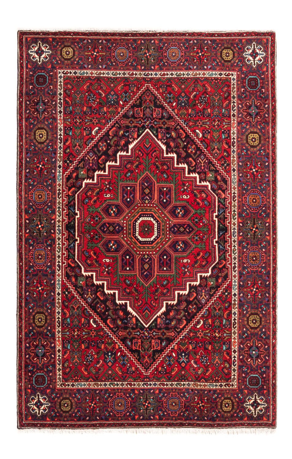Perserteppich - Nomadic - 150 x 102 cm - rot