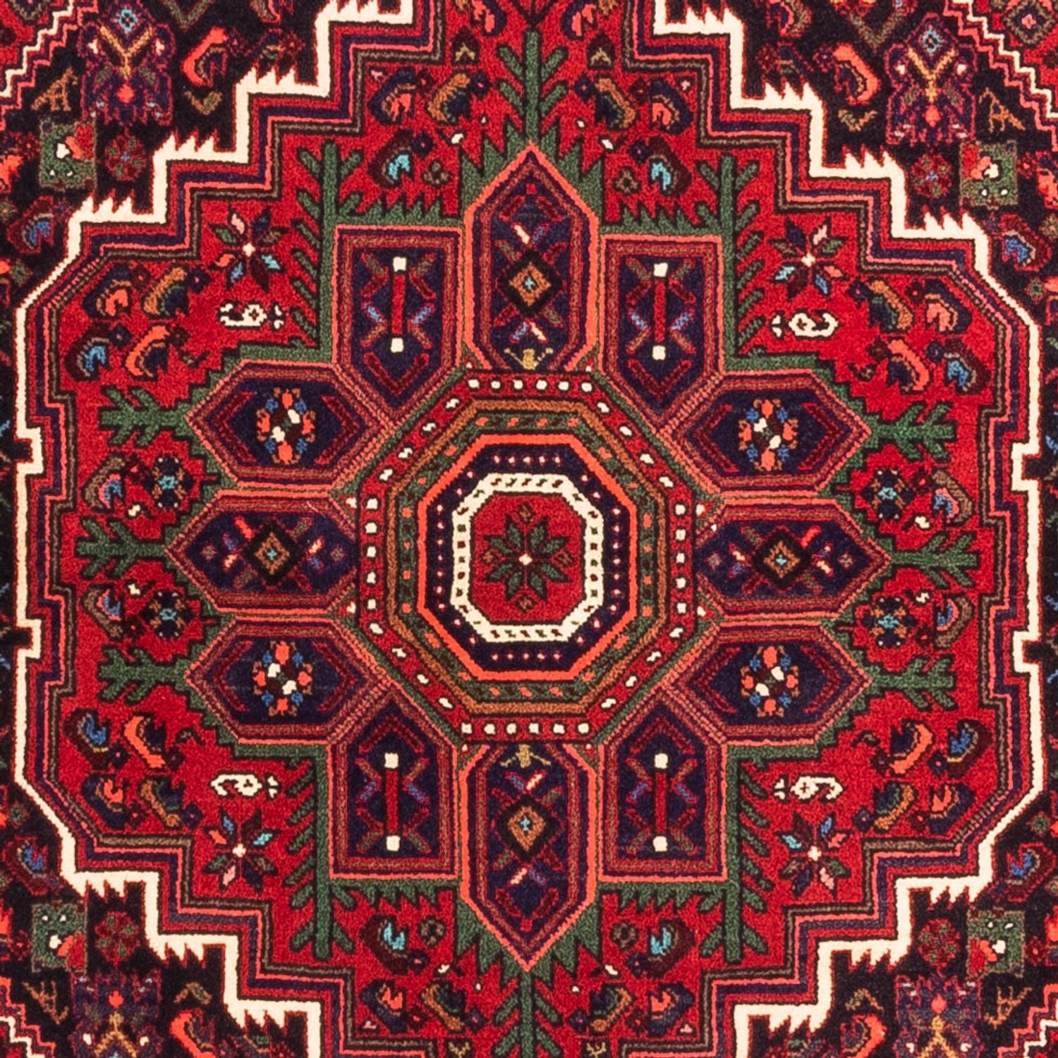 Perserteppich - Nomadic - 150 x 102 cm - rot