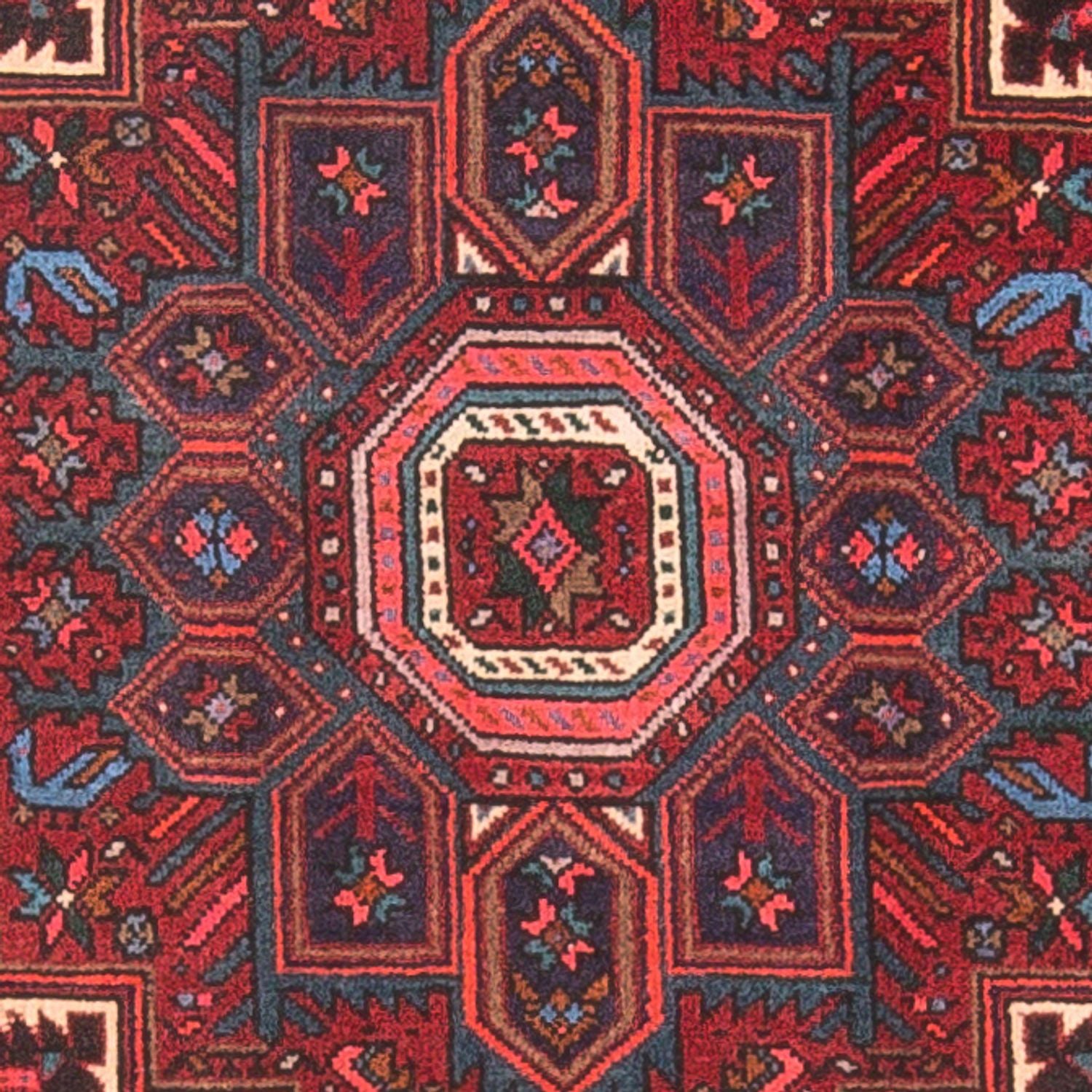 Perserteppich - Nomadic - 125 x 78 cm - dunkelrot