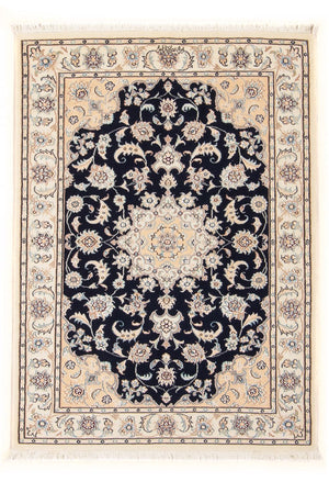 Perserteppich - Nain - Premium - 120 x 80 cm - dunkelblau