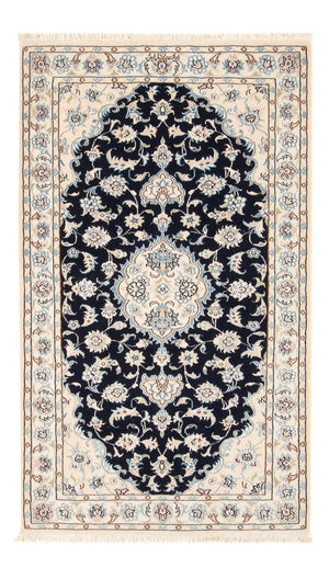 Perserteppich - Nain - Premium - 138 x 82 cm - dunkelblau