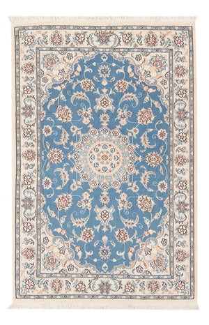 Perserteppich - Nain - Premium - 122 x 81 cm - hellblau