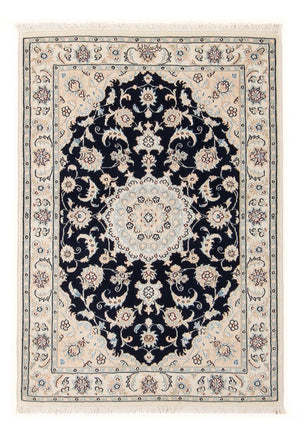 Perserteppich - Nain - Premium - 118 x 81 cm - dunkelblau