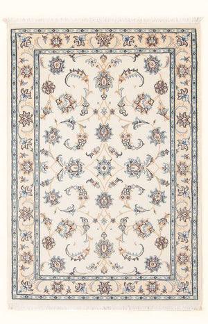 Perserteppich - Nain - Premium - 132 x 81 cm - creme