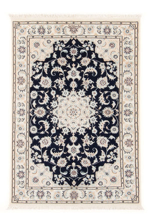 Perserteppich - Nain - Premium - 118 x 80 cm - dunkelblau