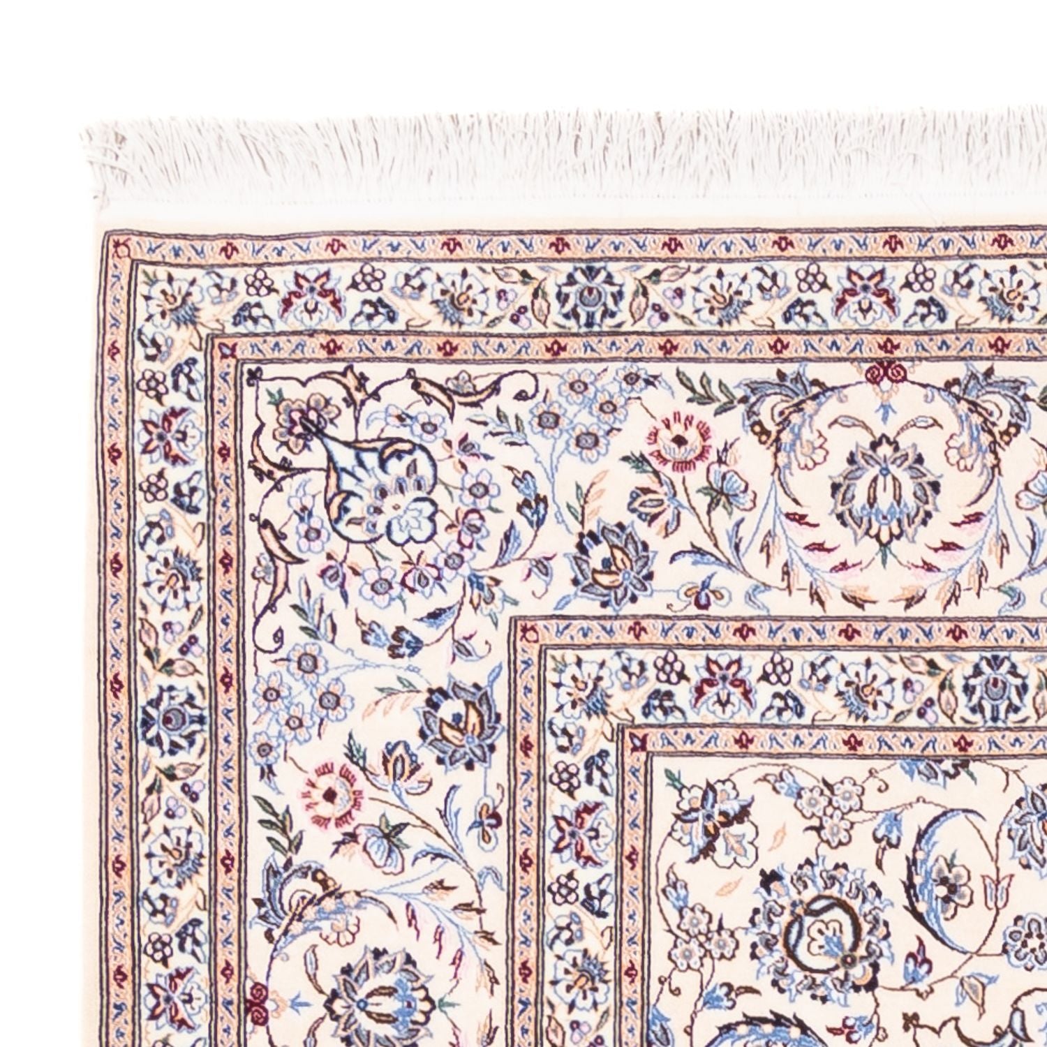 Perserteppich - Nain - Premium quadratisch  - 203 x 201 cm - creme