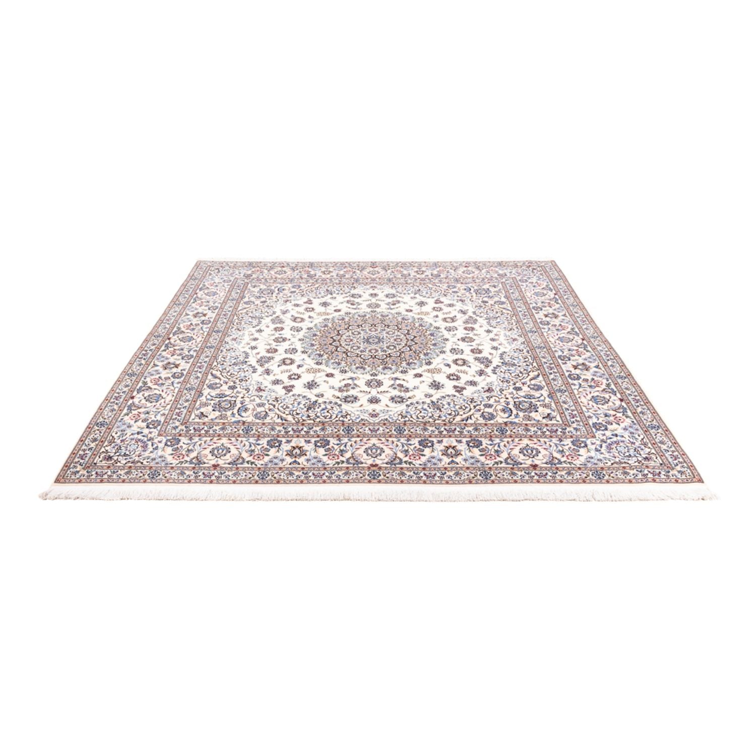 Perserteppich - Nain - Premium quadratisch  - 203 x 201 cm - creme