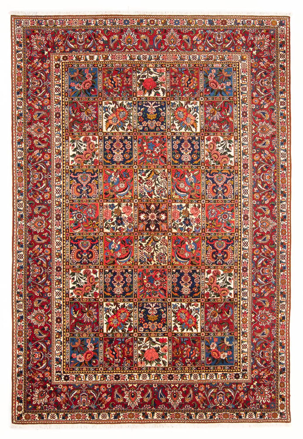 Perserteppich - Nomadic - 312 x 210 cm - dunkelrot