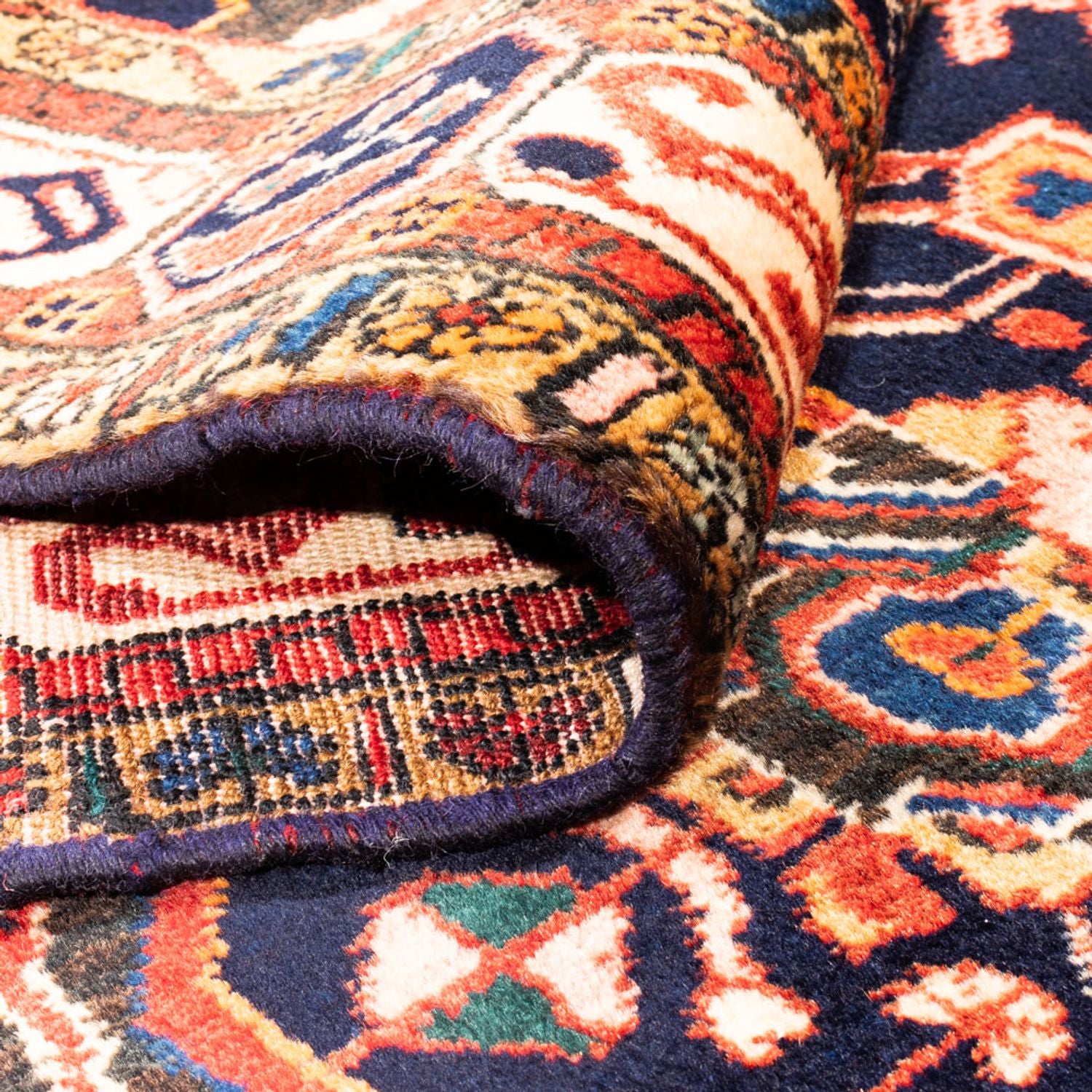 Perserteppich - Nomadic - 295 x 158 cm - dunkelblau