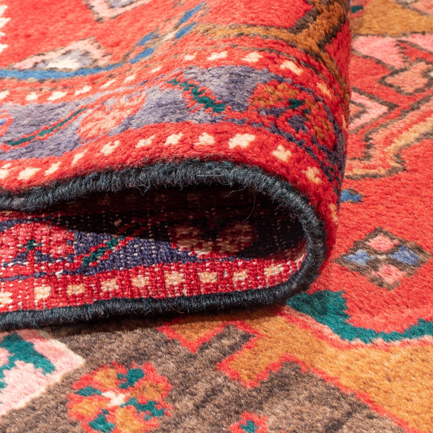 Perserteppich - Nomadic - 280 x 150 cm - dunkelblau