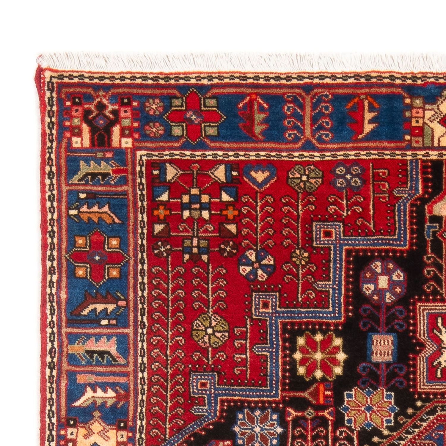 Perserteppich - Nomadic - 198 x 143 cm - blau