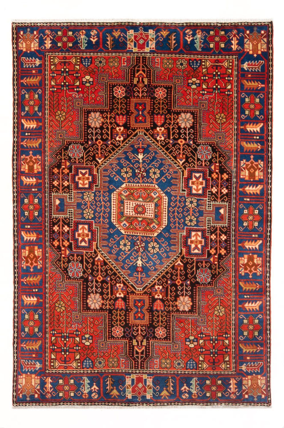 Perserteppich - Nomadic - 193 x 136 cm - blau