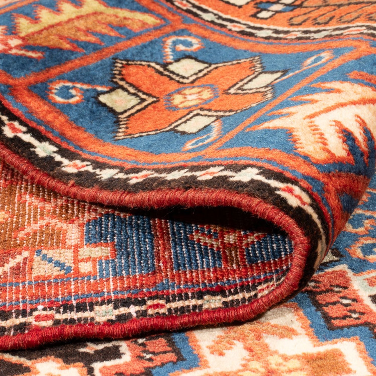 Perserteppich - Nomadic - 193 x 136 cm - blau