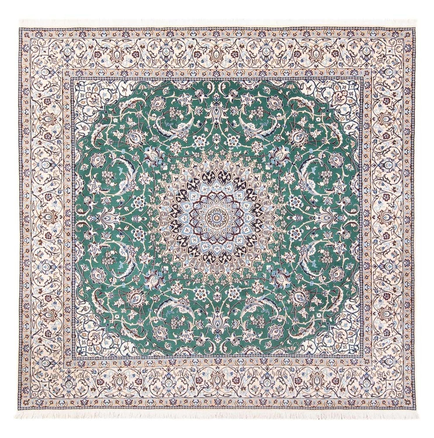 Perserteppich - Nain - 264 x 248 cm - grün