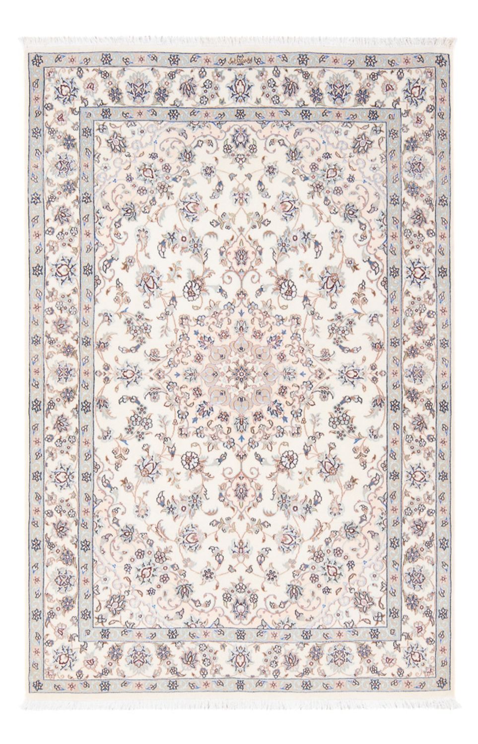 Perserteppich - Nain - Premium - 162 x 110 cm - hellblau