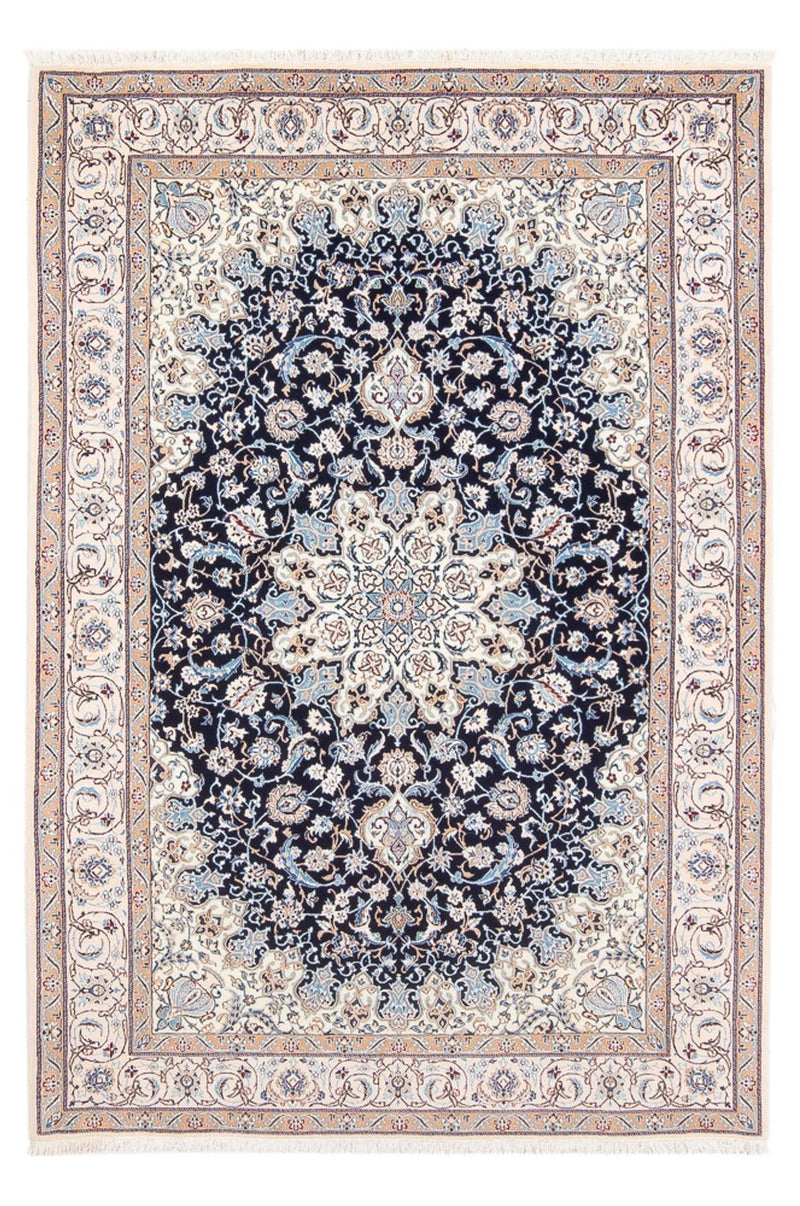Perserteppich - Nain - Premium - 198 x 130 cm - dunkelblau