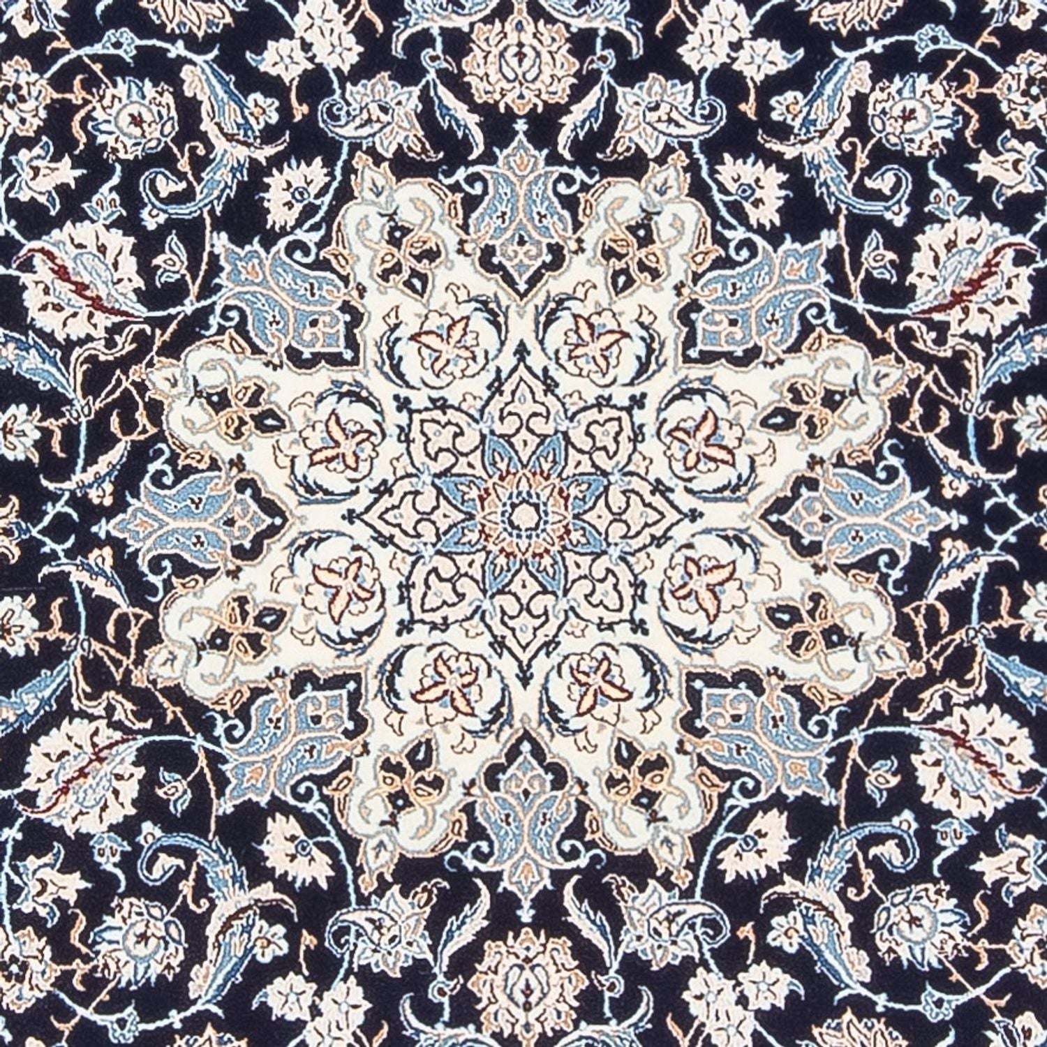 Perserteppich - Nain - Premium - 198 x 130 cm - dunkelblau
