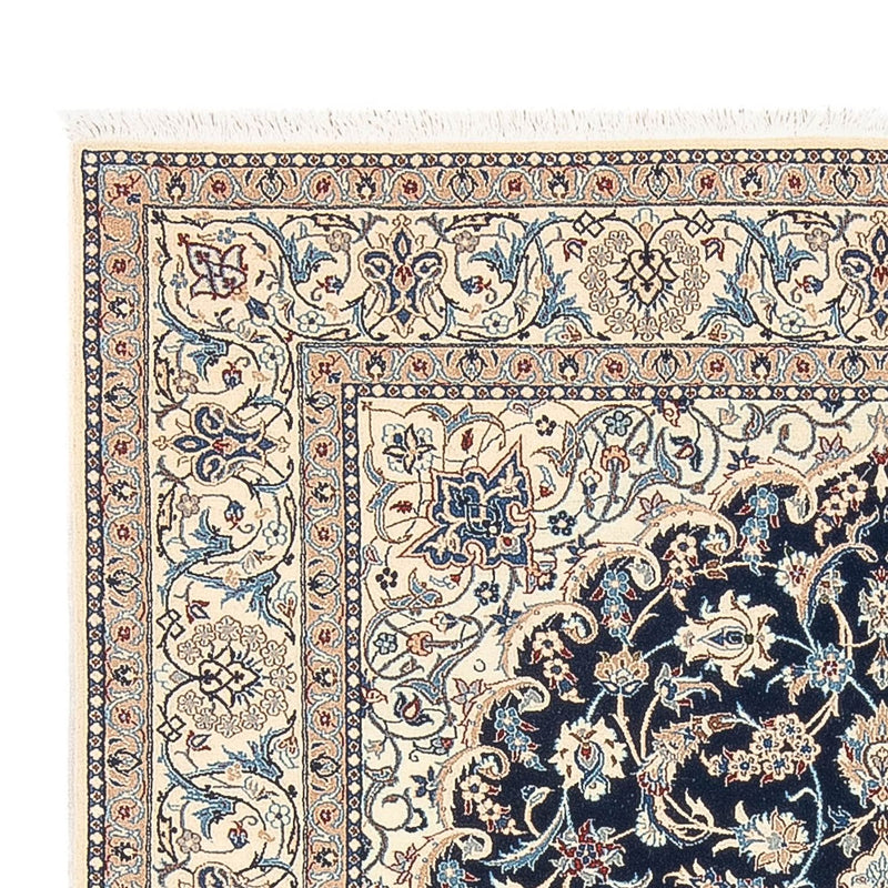 Perserteppich - Nain - Premium - 196 x 133 cm - dunkelblau