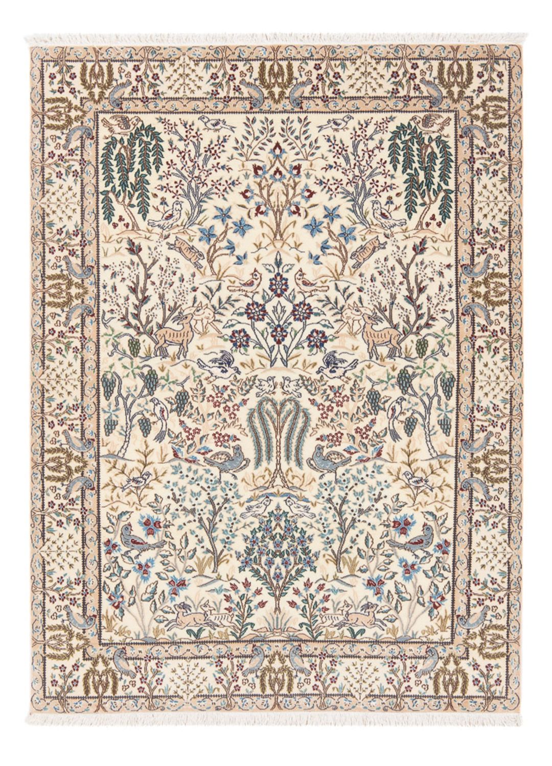 Perserteppich - Nain - Premium - 140 x 100 cm - creme