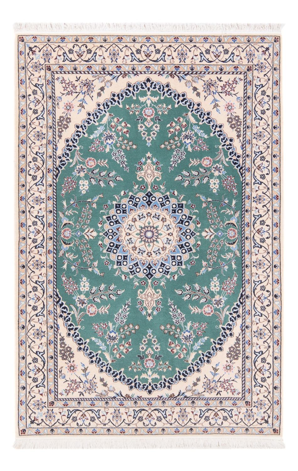 Perserteppich - Nain - Premium - 153 x 100 cm - grün