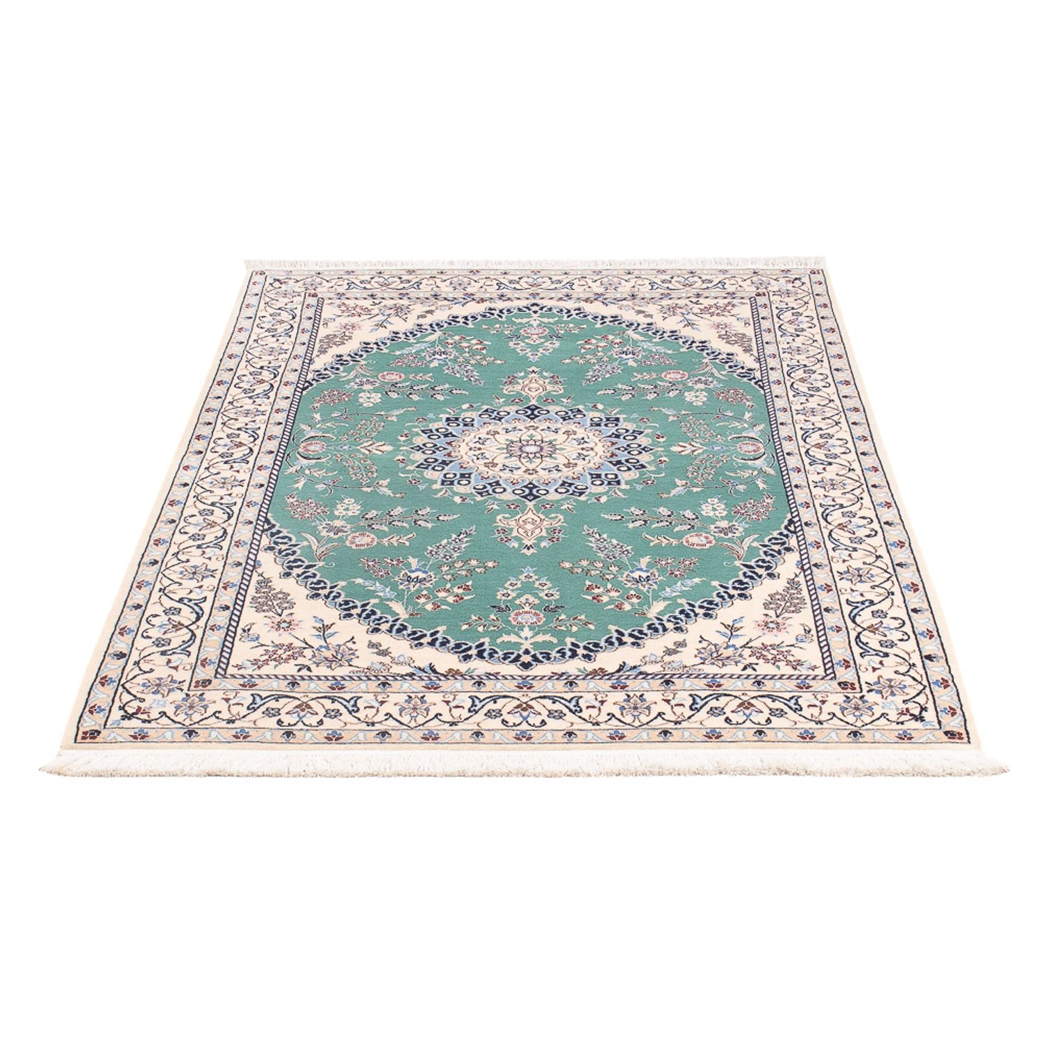 Perserteppich - Nain - Premium - 153 x 100 cm - grün
