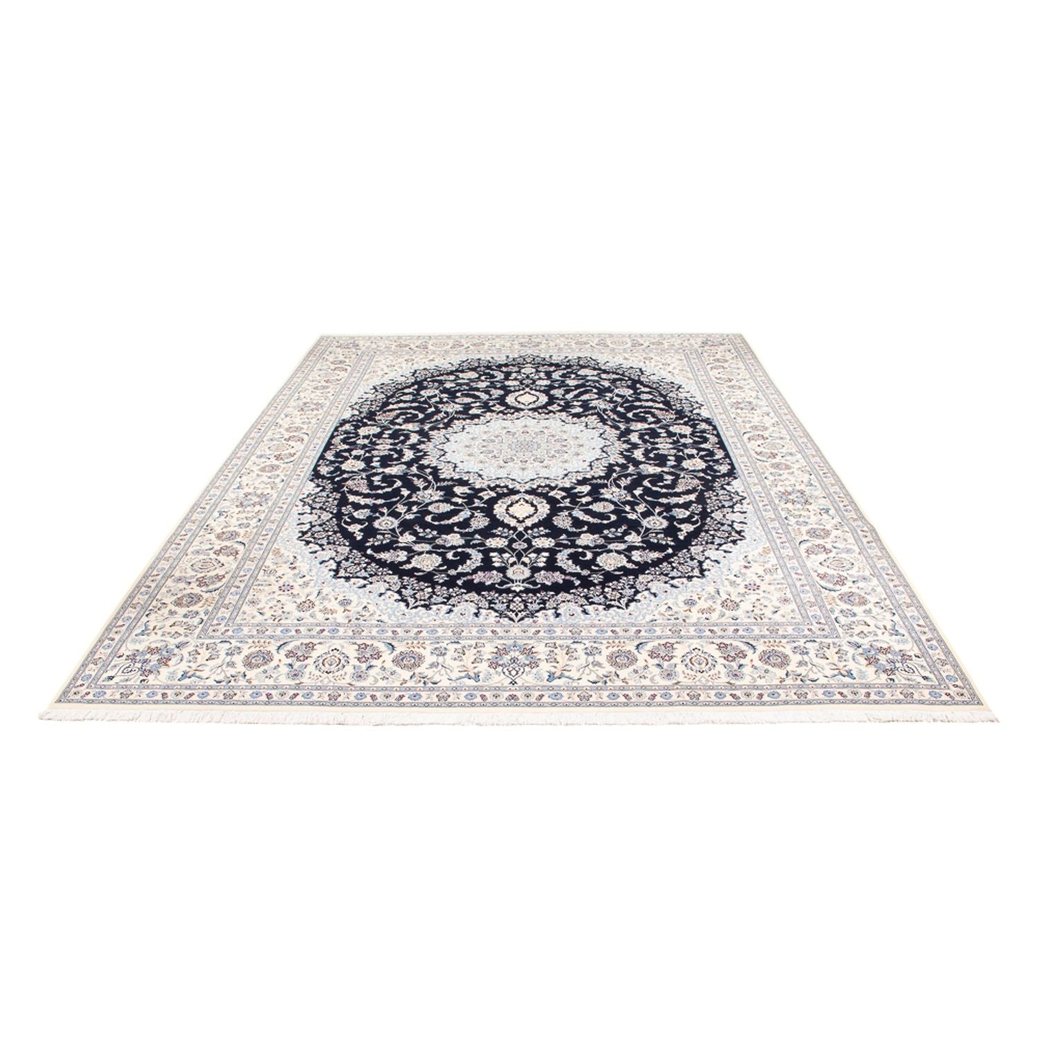 Perserteppich - Nain - Premium - 345 x 252 cm - dunkelblau