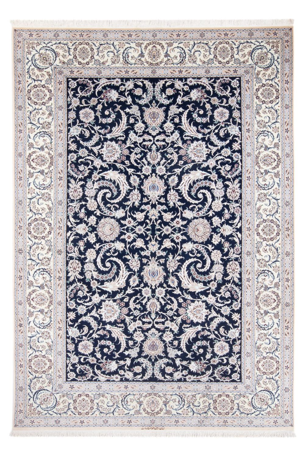 Perserteppich - Nain - Premium - 298 x 195 cm - dunkelblau