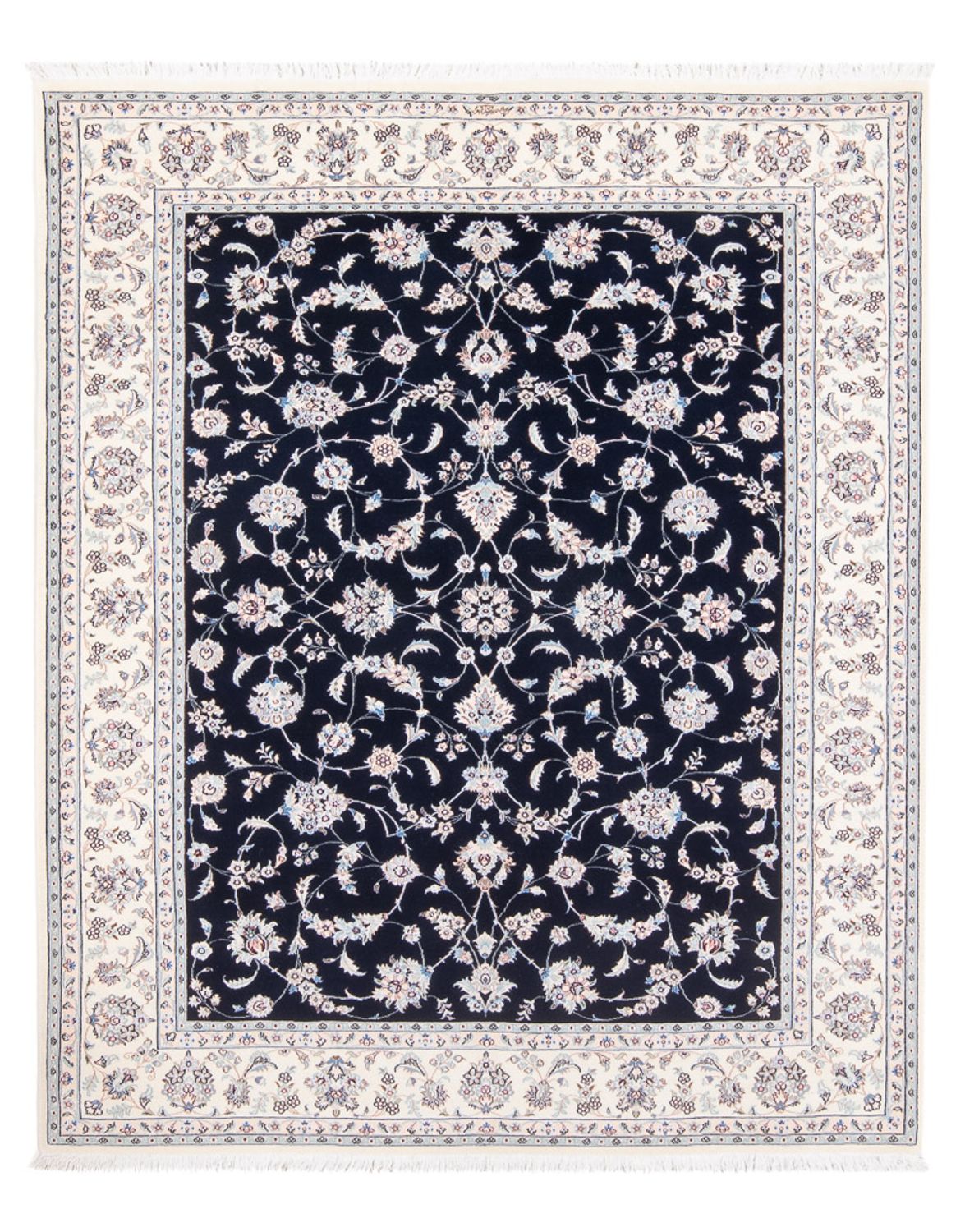 Perserteppich - Nain - Premium - 203 x 151 cm - dunkelblau