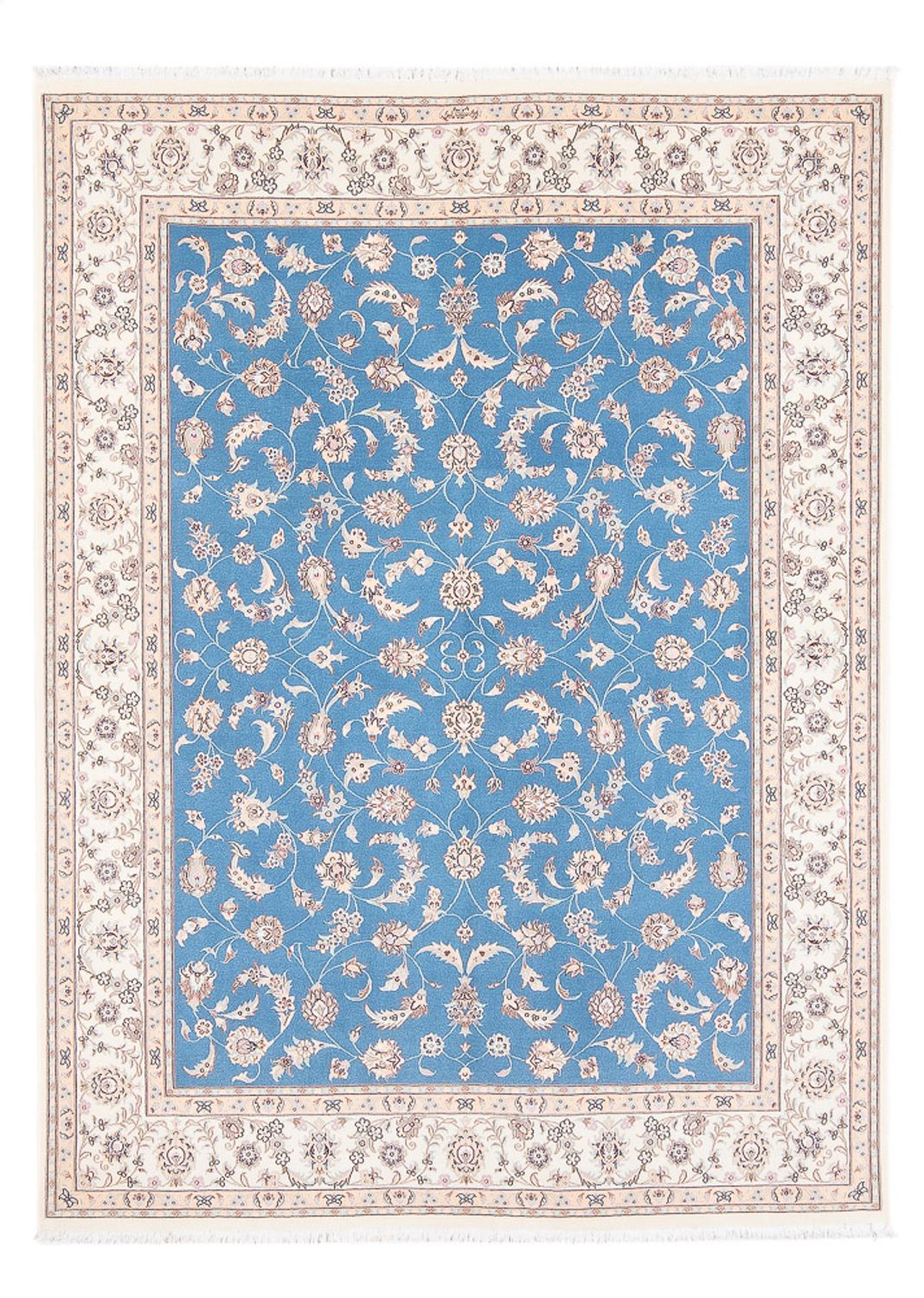 Perserteppich - Nain - Premium - 210 x 151 cm - blau