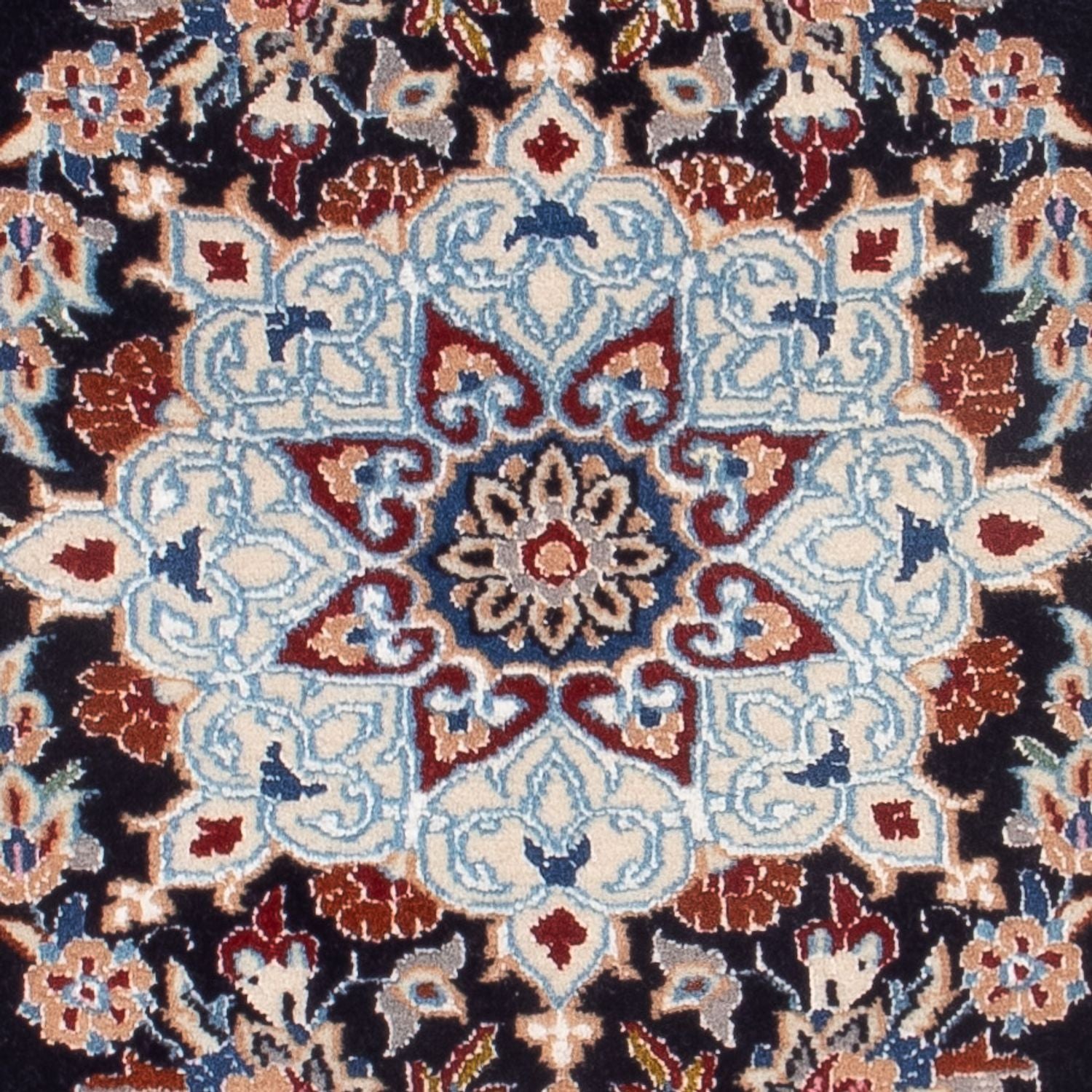 Perserteppich - Nain - Premium - 75 x 50 cm - dunkelblau