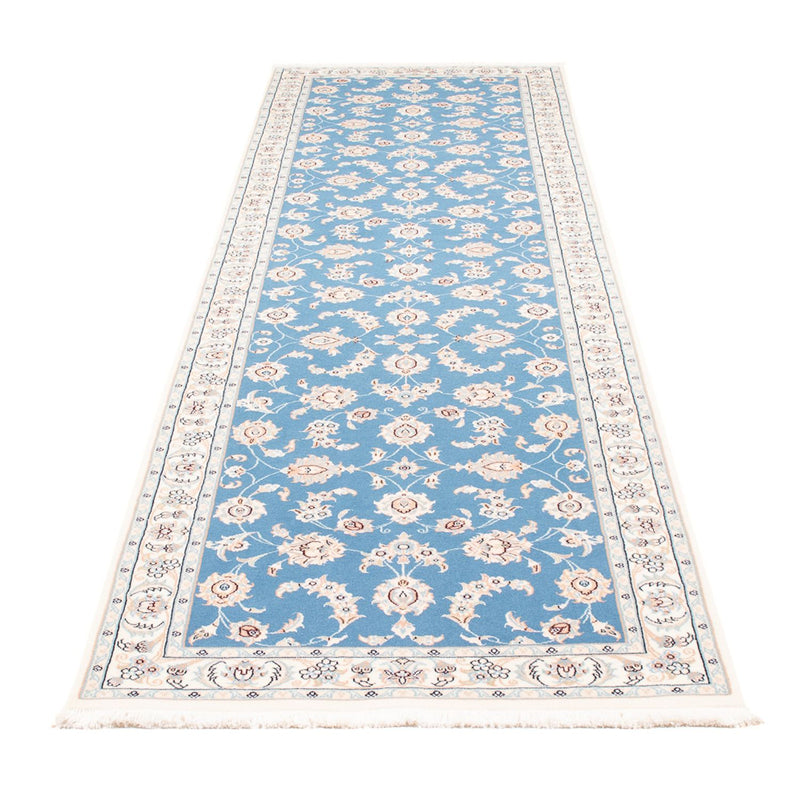 Läufer Perser - Nain - Premium - 298 x 80 cm - blau