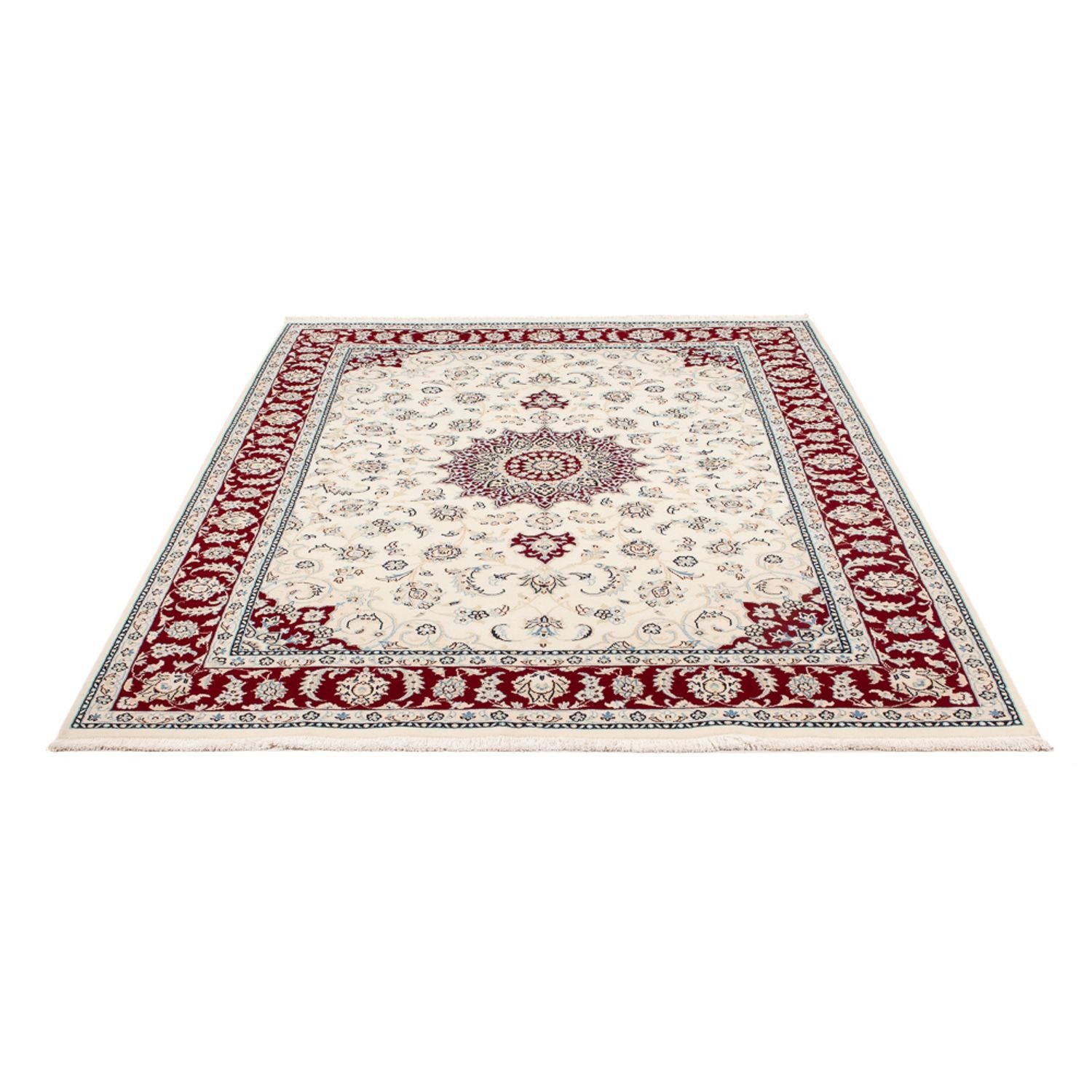 Perserteppich - Nain - Premium - 193 x 150 cm - creme