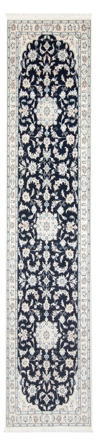 Läufer Perser - Nain - Premium - 322 x 80 cm - dunkelblau