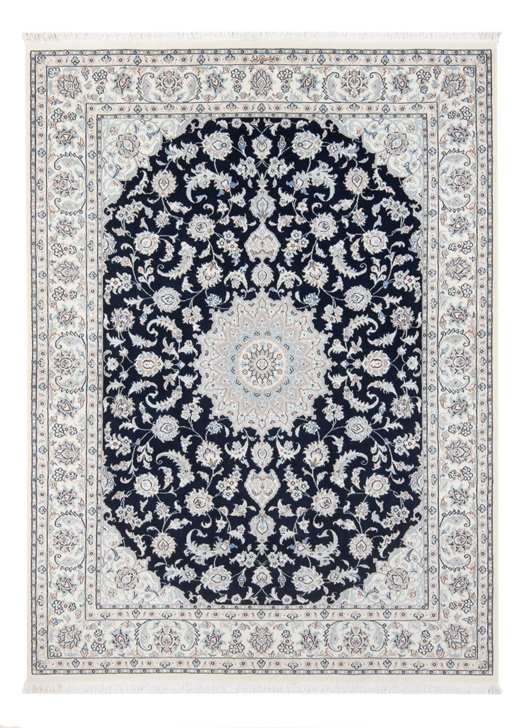 Perserteppich - Nain - Premium - 199 x 149 cm - dunkelblau