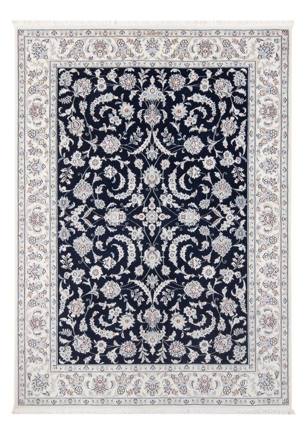 Perserteppich - Nain - Premium - 202 x 150 cm - dunkelblau
