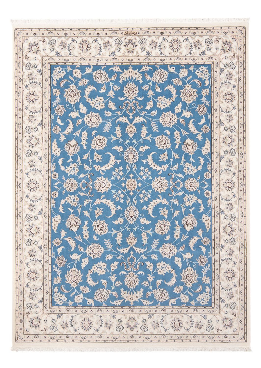 Perserteppich - Nain - Premium - 200 x 148 cm - blau