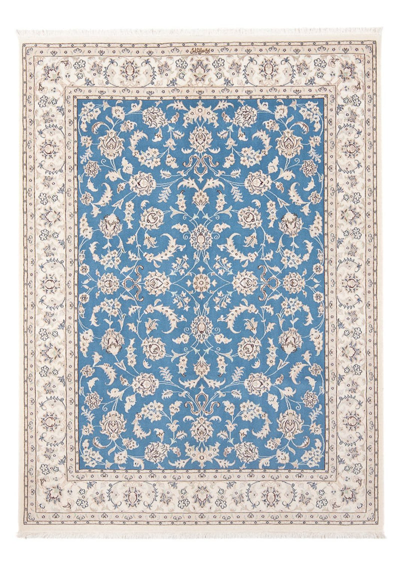 Perserteppich - Nain - Premium - 200 x 148 cm - blau
