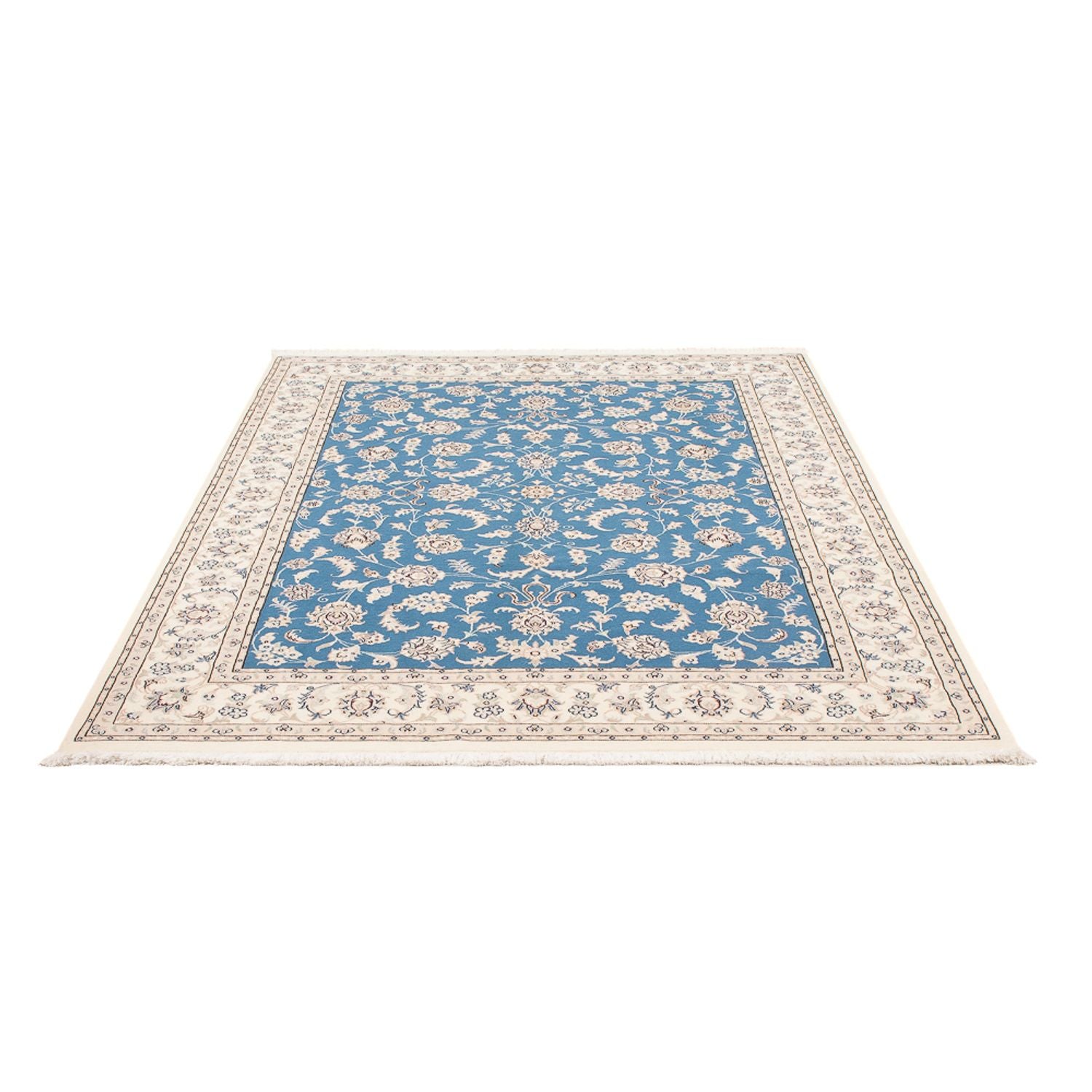 Perserteppich - Nain - Premium - 200 x 148 cm - blau
