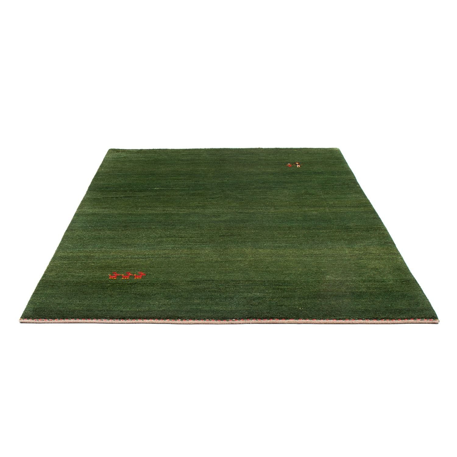 Gabbeh Teppich - Perser - 203 x 147 cm - dunkelgrün