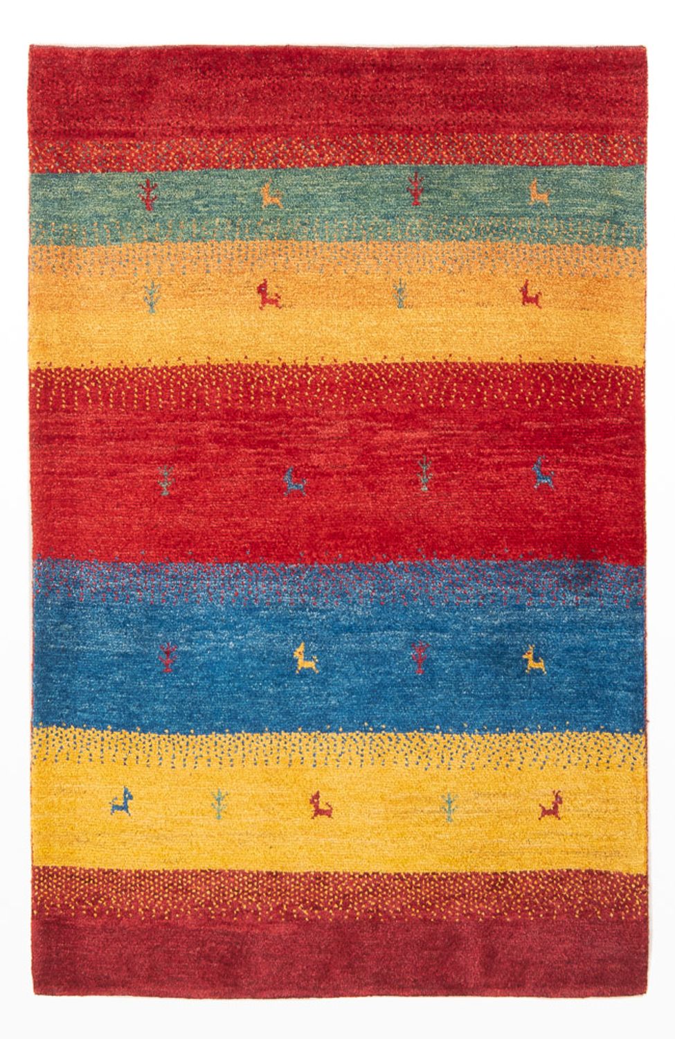 Gabbeh Teppich - Perser - 151 x 104 cm - mehrfarbig