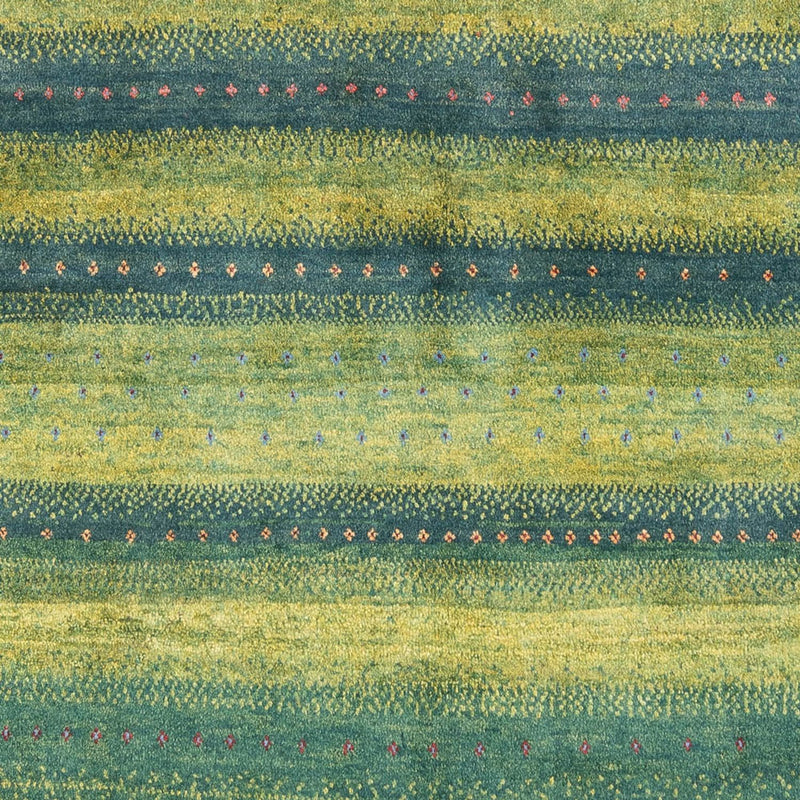Gabbeh Teppich - Perser - 204 x 148 cm - dunkelgrün