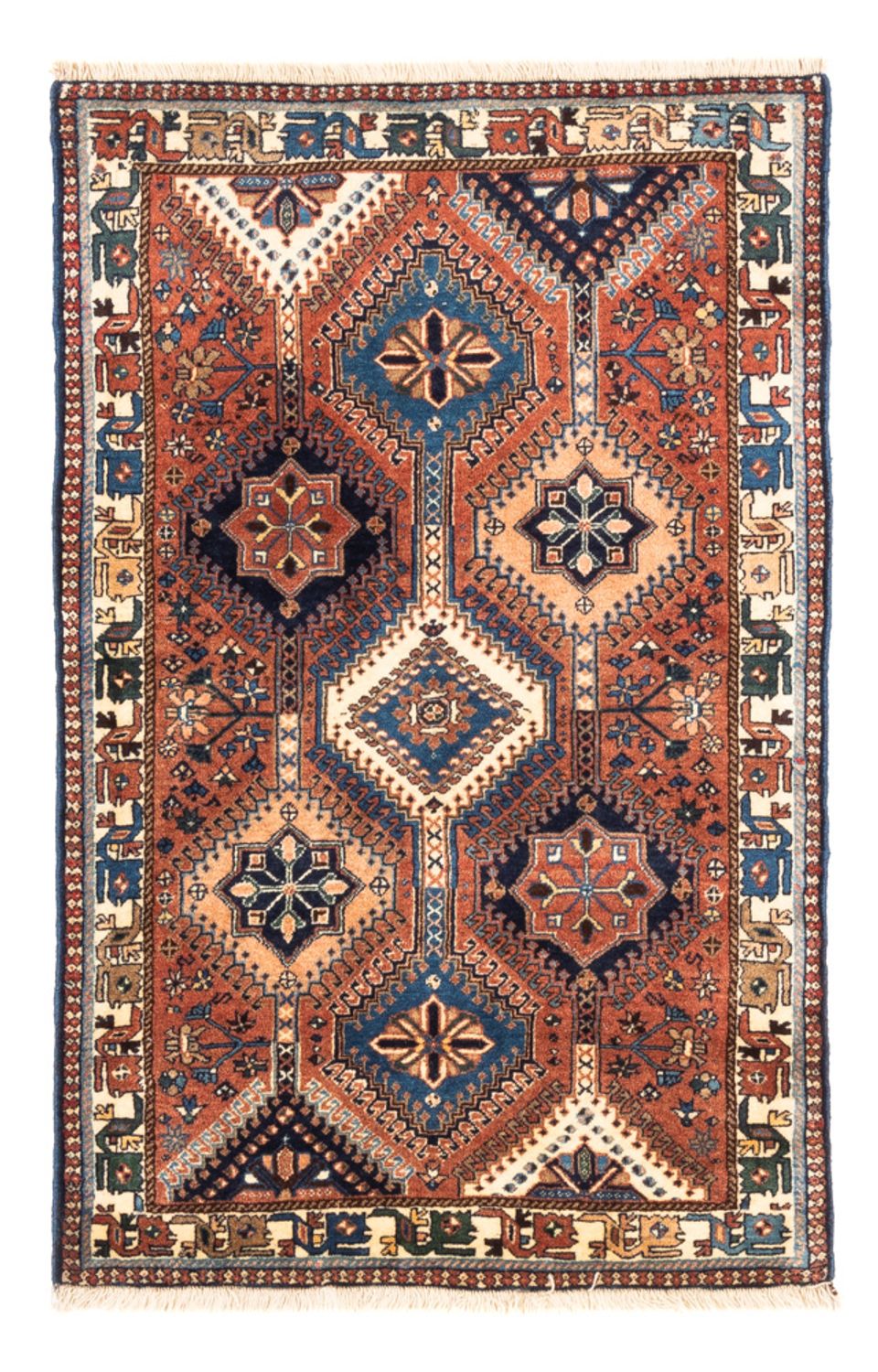 Perserteppich - Nomadic - 128 x 81 cm - rot